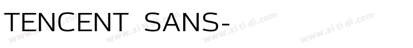 TENCENT SANS字体转换